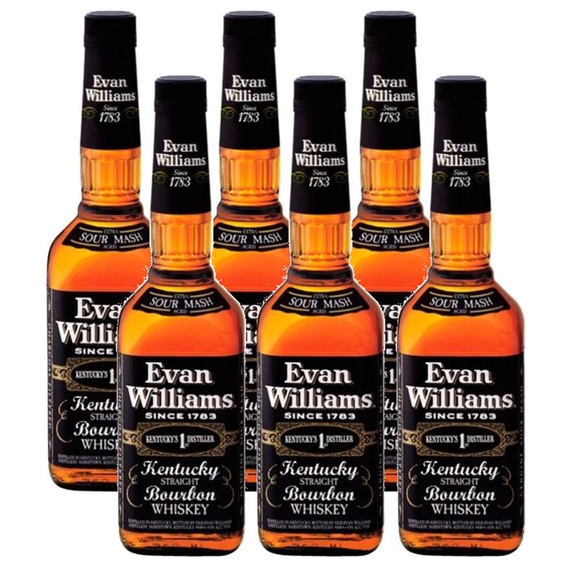 Whisky Evan Williams Kentucky Straight Bourbon 1 Lt 06 Unid.