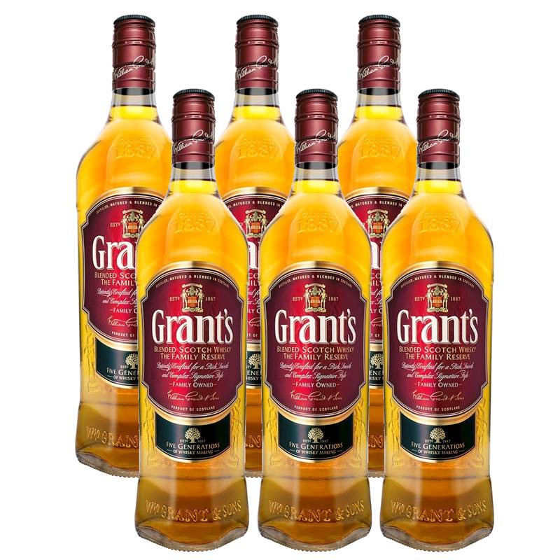 Whisky Grants Family Reserve 750ml 06 Unidades