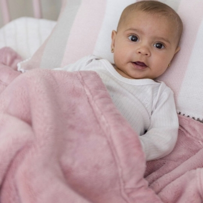 Cobertor bebê Cosy - Rosa