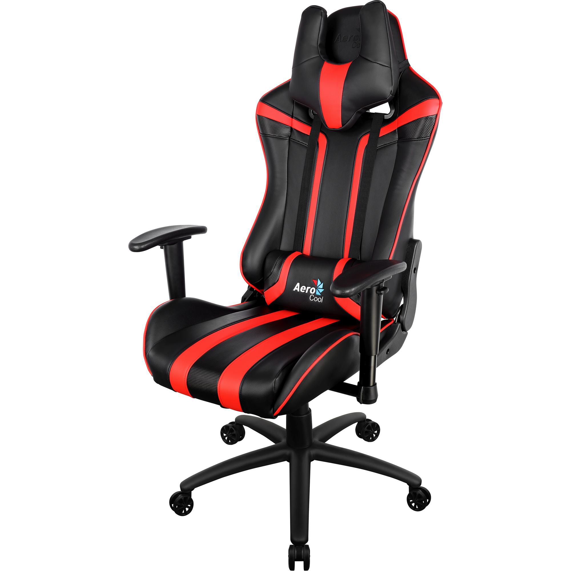 Cadeira Gamer Profissional AC120 EN59657 PRETA/VERMELHA Aerocool