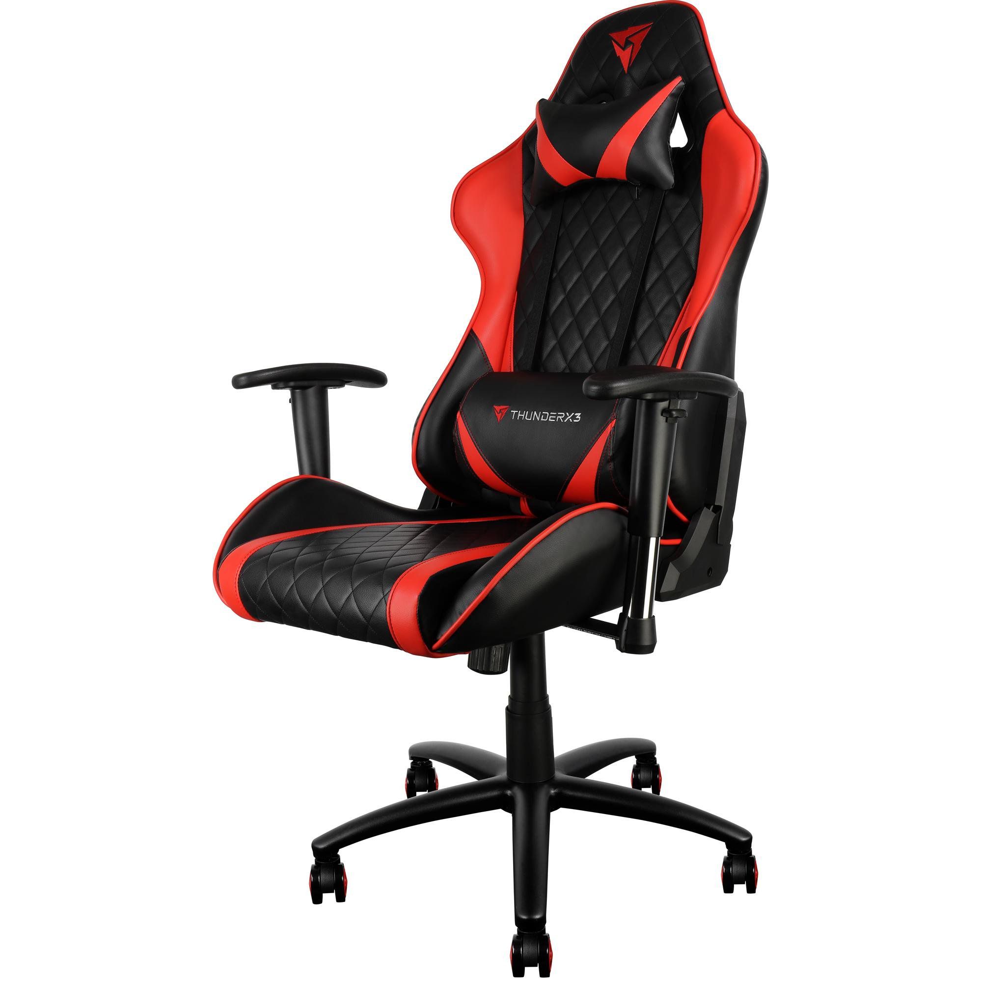 Cadeira Gamer Profissional TGC15 Preta C/ Vermelho THUNDERX3