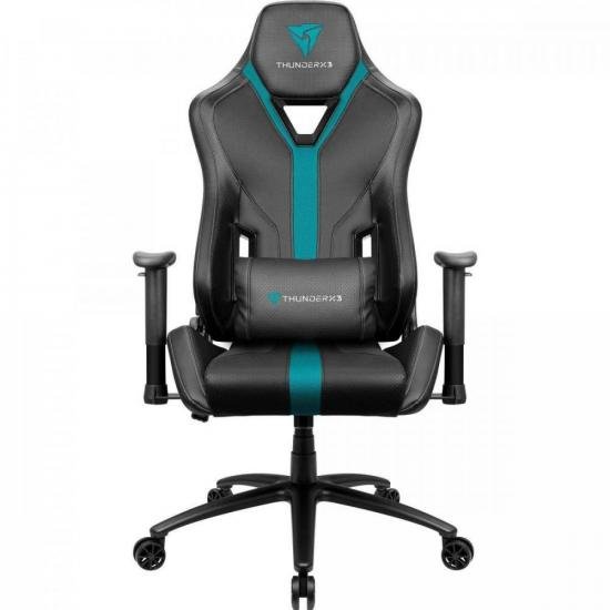 Cadeira Gamer YC3 PRETA/CIANO THUNDERX3
