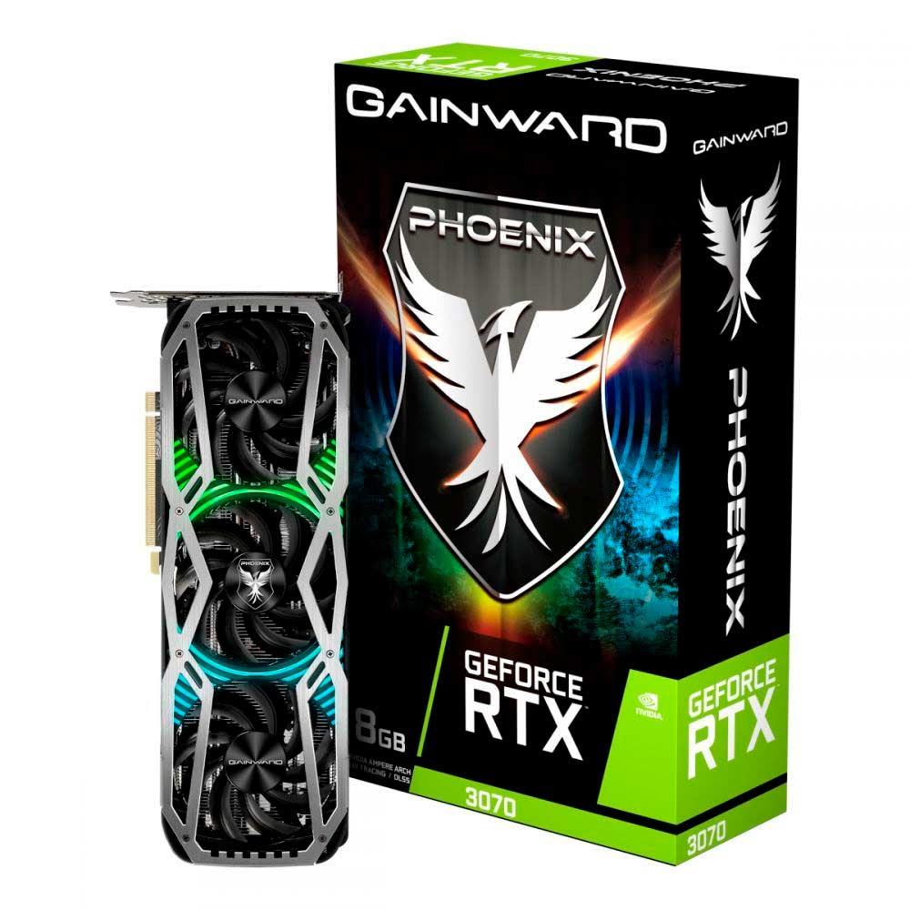 Placa de Video Geforce RTX3070 8GB Phoenix GDDR6 256BITS Gainward NE63070019P2-1041X