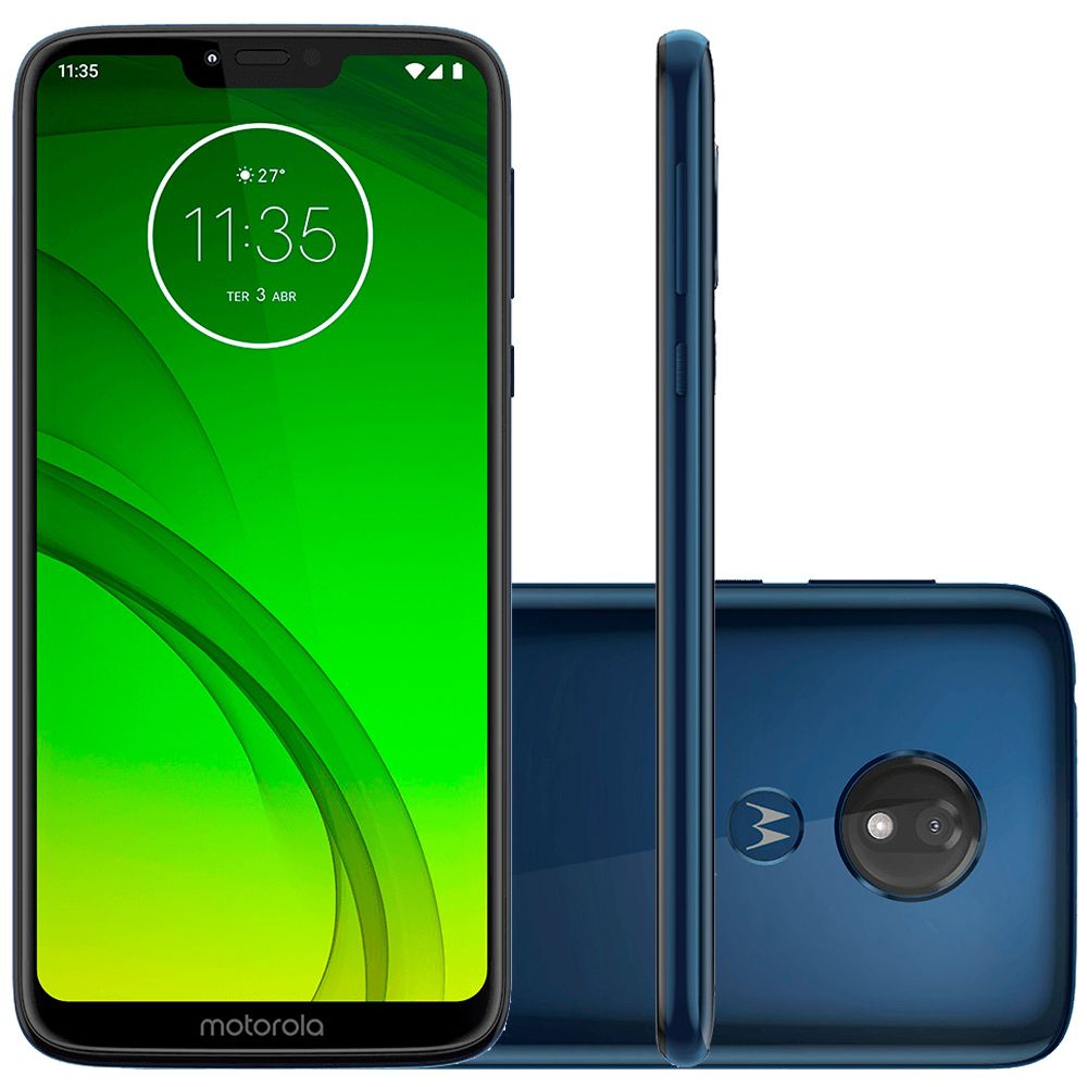 Smartphone Motorola Moto G7 POWER XT1955-1, Android Pie 9.0,  Dual chip, Tela 6.2  Azul Navy