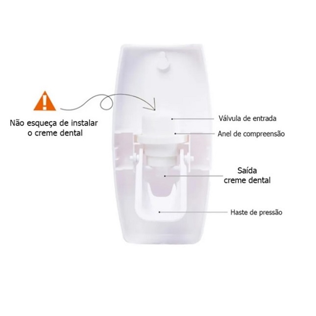 Dispenser Automático De Pasta De Dente Porta Escovas Dente