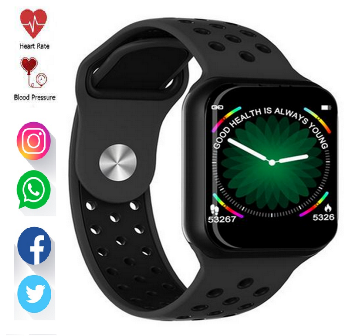 Relógio SmartWatch F8  Whatsapp Facebook Instagran Preto