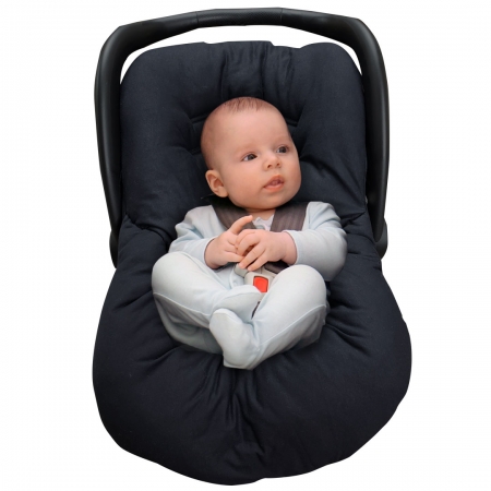 Capa Para Bebê Conforto Protetor Universal Enxoval - Preta