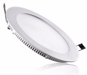 Luminária Plafon LED de Embutir 15w Branco Quente 3000k Redondo