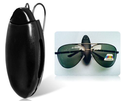 Kit Spray Limpa Tela Smartphone com Porta Óculos Veicular