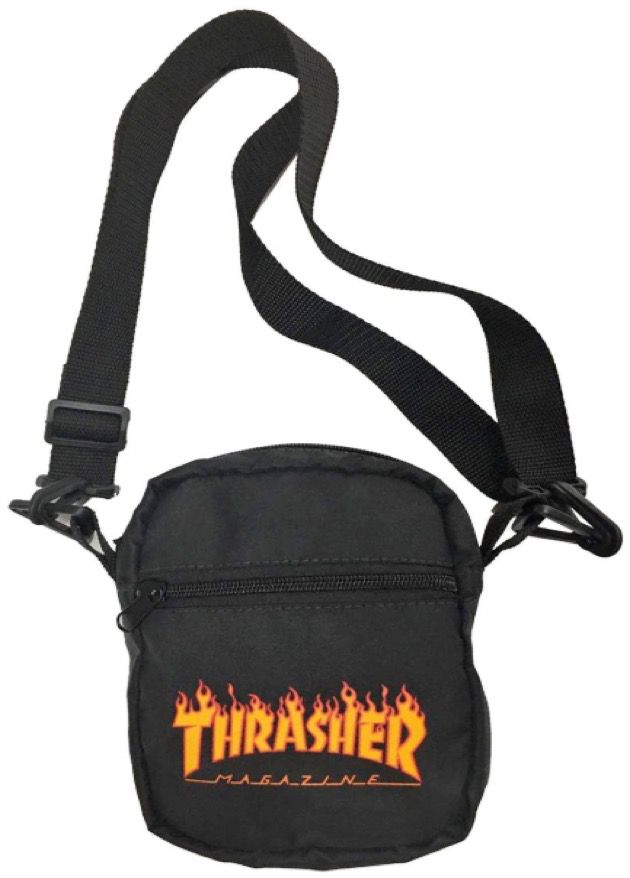Shoulder Bag Thrasher Flame Preta