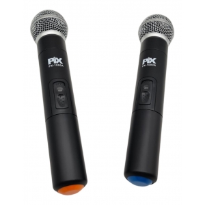 Microfone sem Fio Pix Duplo PX1000A UHF de Mão