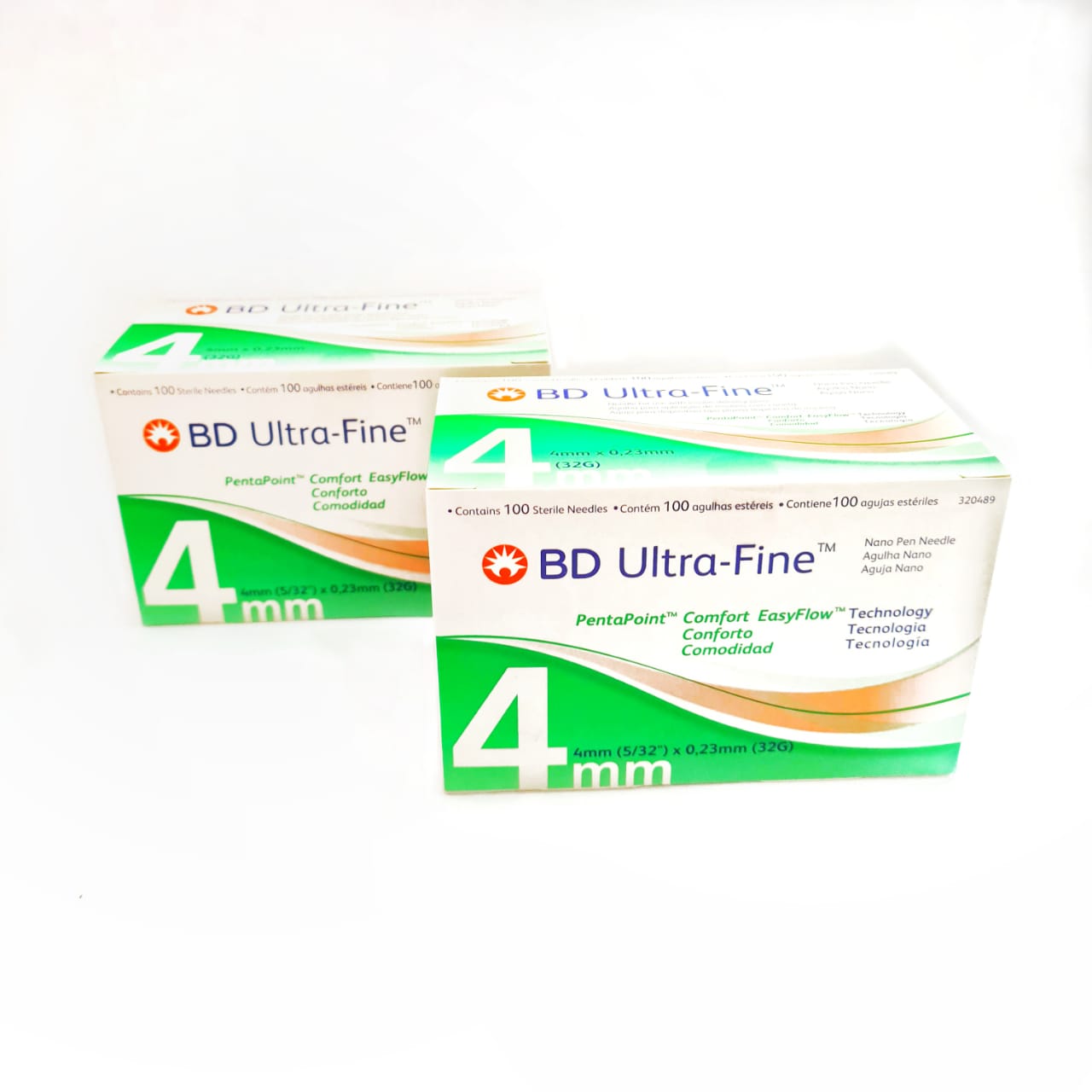 Agulha BD Ultra-Fine para Caneta 4mm EASYFLOW 2 caixas  com 100 unidades  - Diabetes On - Vendido e Entregue por Diabetic Center
