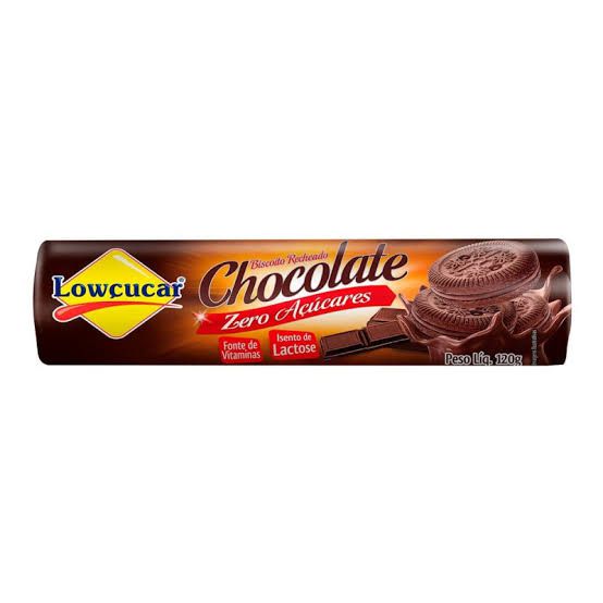Biscoito Recheado Lowçucar Zero Açucares Sabor Chocolate 120g  - Diabetes On - Vendido e Entregue por Diabetic Center