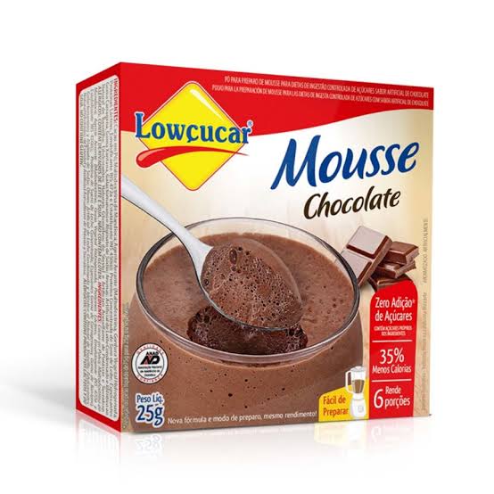 Mousse Lowçucar Zero Adição de Açúcares Sabor Chocolate 25g  - Diabetes On - Vendido e Entregue por Diabetic Center