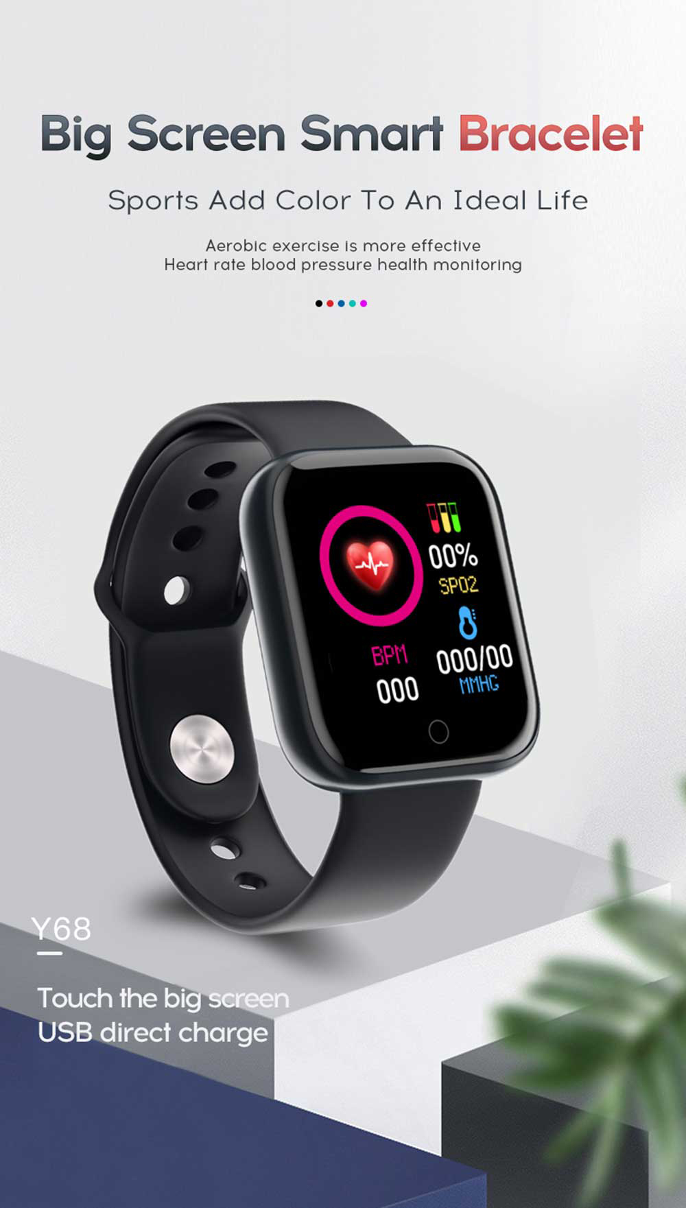 Relógio inteligente D20 Pró bluetooth, com monitor de pressão arterial e com conexão em smartphones.