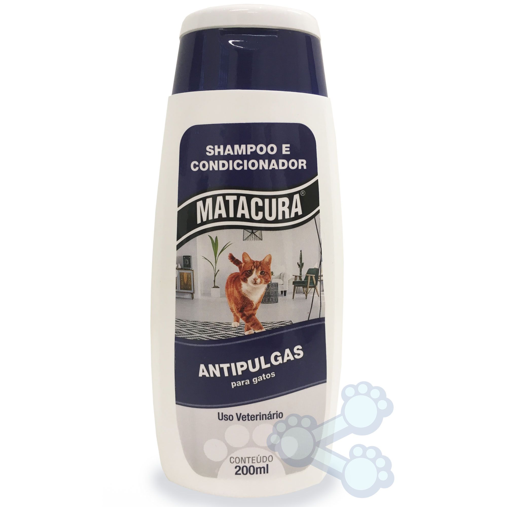 Shampoo Condicionador Antipulgas Gato Matacura 200ml