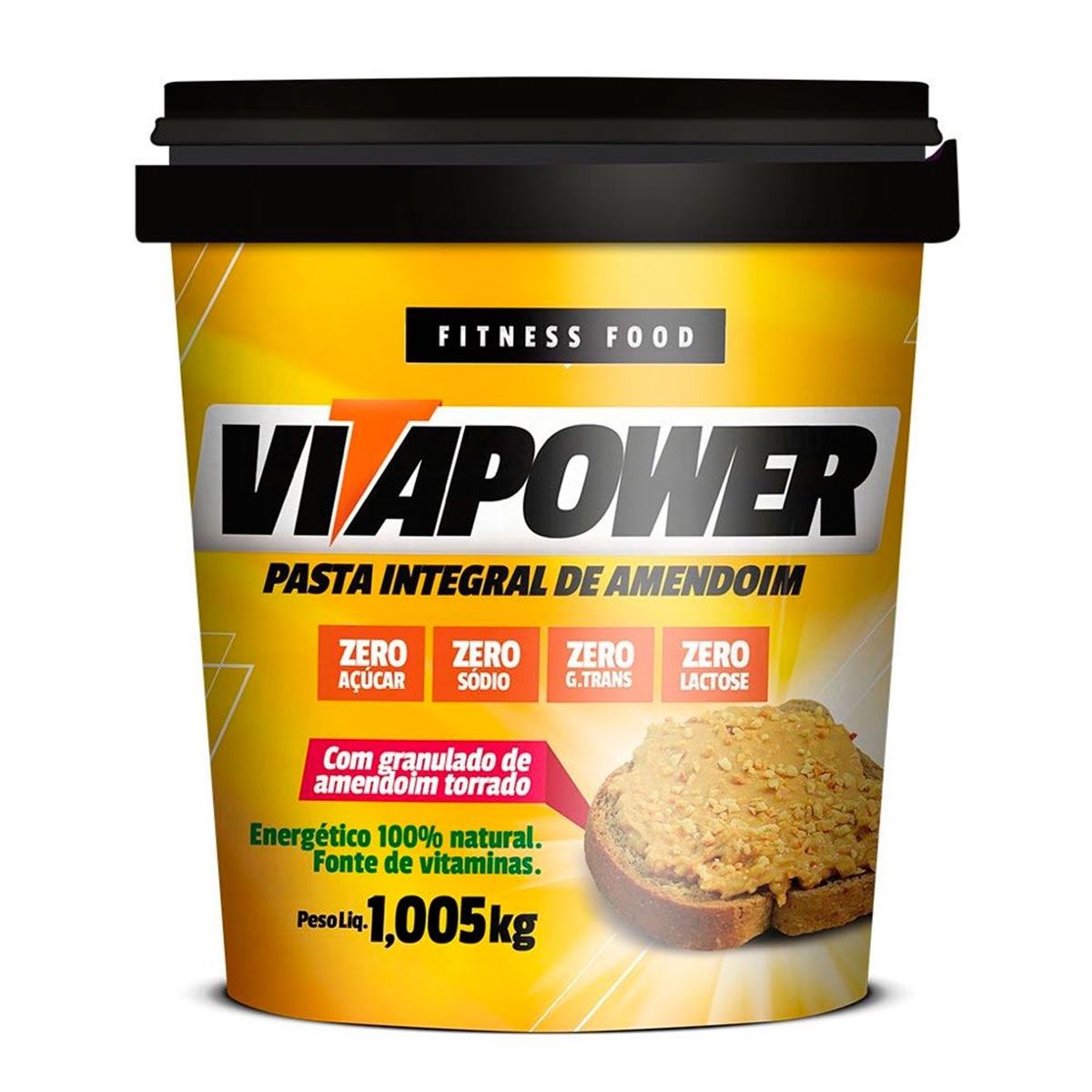 Pasta de Amendoim Granulado 1,05kg - Vitapower