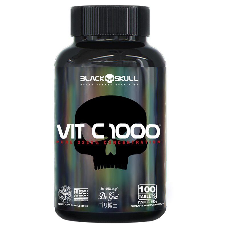 VIT C 1000 Vitamina C - 100 Tabs. - Black Skull