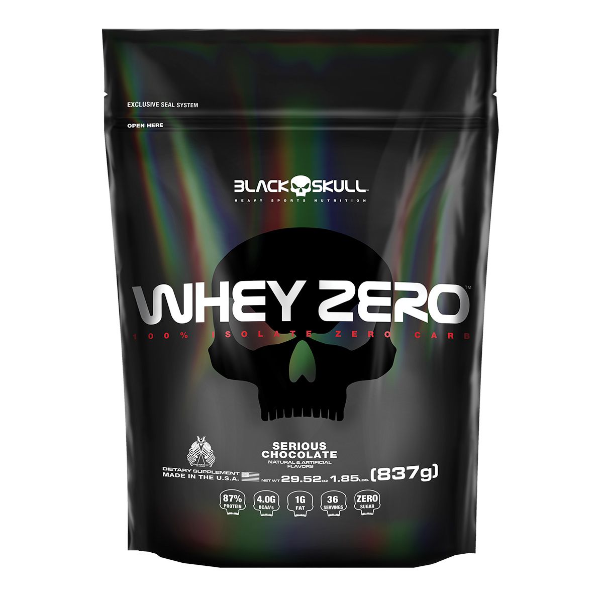 Whey Zero 837g (Refil) - Black Skull