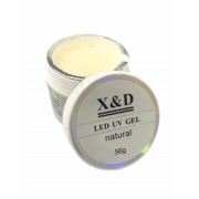 Gel X & D Para Unhas Led Uv X&d Natural Leitoso 56gr X & D