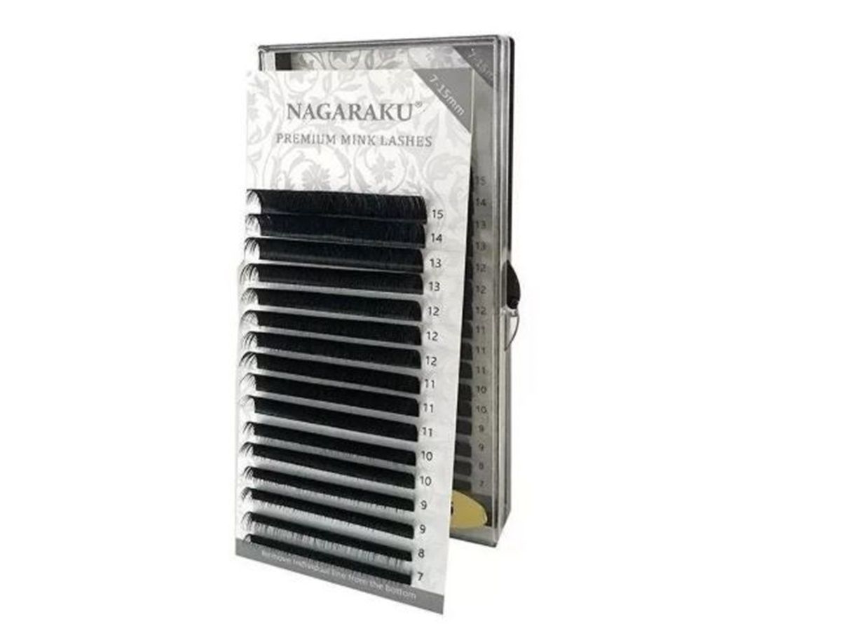 Cílios Nagaraku Premium Mink Mix 7-15mm Fio A Fio 0.15 D