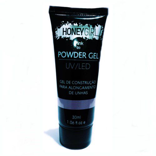 Polygel Pink 09 Honey Girl Powder Gel Led Uv Alongamento Unhas 30ml