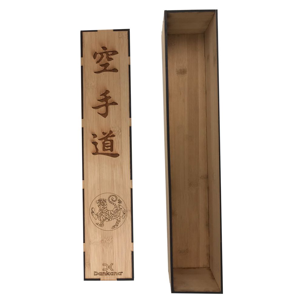 Caixa de Bambu + Faixa de Algodão - Ambas Personalizada