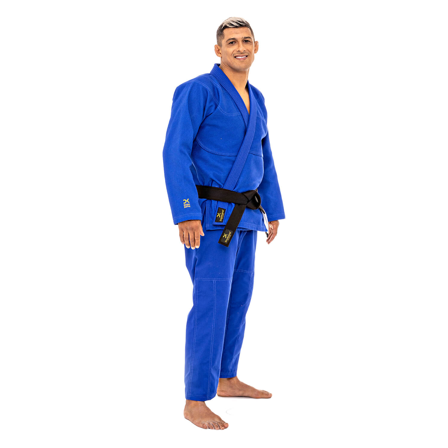Kimono Jiu Jitsu Trançado Médio Azul