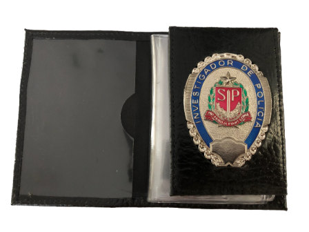 Carteira Investigador de Policia Civil de São Paulo - Brasão Grande - Oficial PCESP - Original