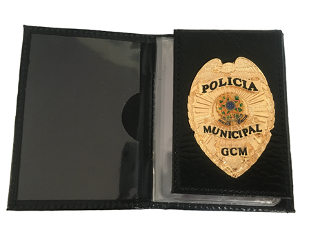 Carteira Polícia Municipal - GCM - Brasão Nacional