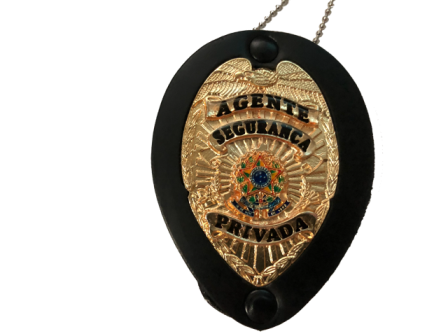 Distintivo ou Carteira Agente de Segurança Privada - Águia Dourado Nacional