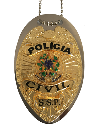 Distintivo Polícia Civil Brasão Nacional Águia