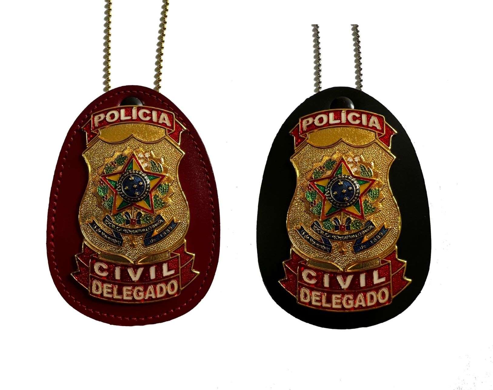 Distintivo Polícia Civil DELEGADO Brasão Nacional *Original*