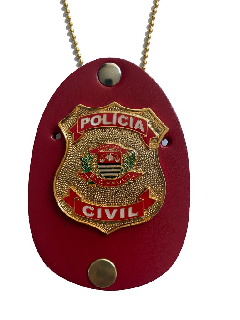 Distintivo Polícia Civil do Estado de São Paulo - PCSP - brasão pequeno