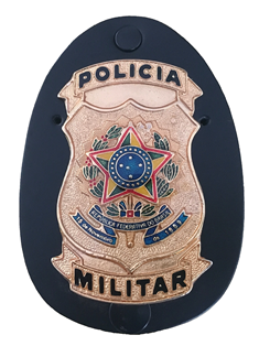 Distintivo Polícia Militar Brasão Nacional - PM