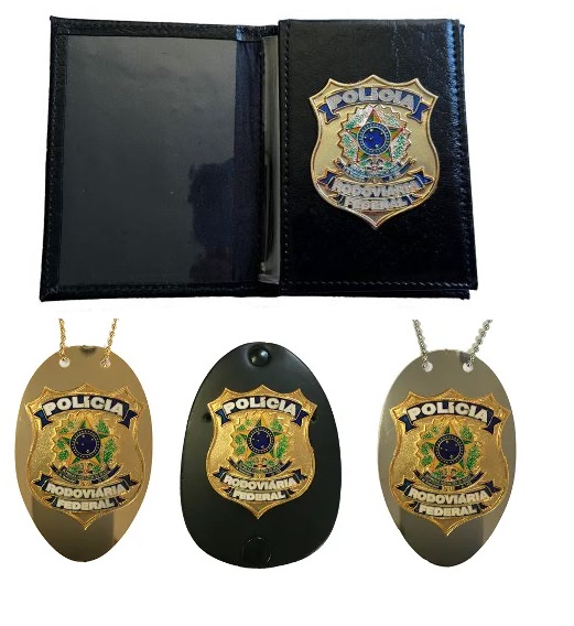 Distintivo Polícia Rodoviária Federal - PRF Modelo Novo Brasão