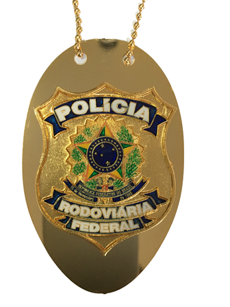 Distintivo Polícia Rodoviária Federal - PRF Modelo Novo Brasão