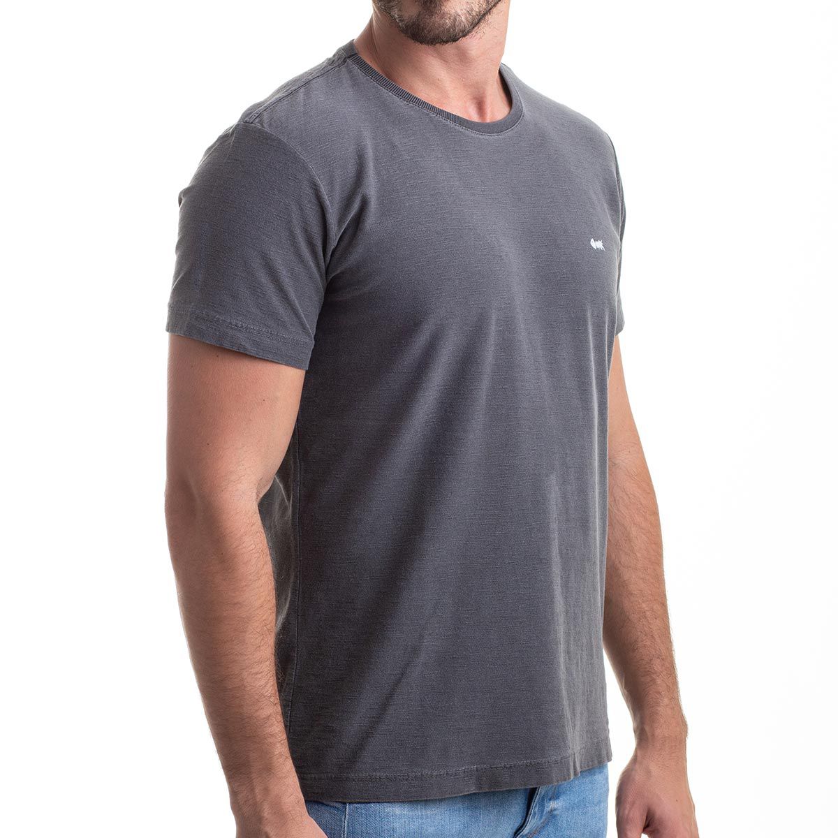 Camiseta Basic Grey Flamê Stone