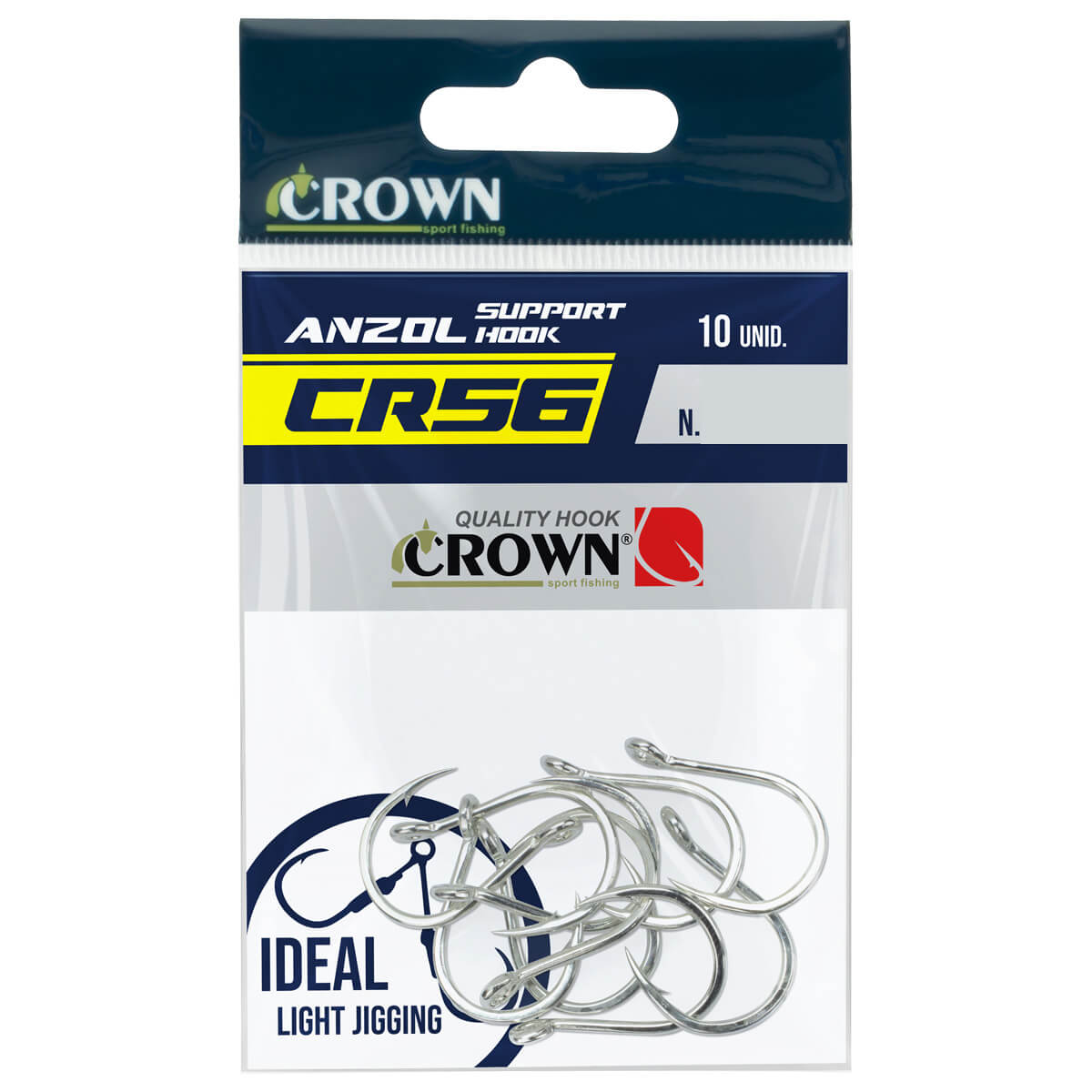 ANZOL CROWN SUPPORTE HOOK CR56 - 10 UNIDADES