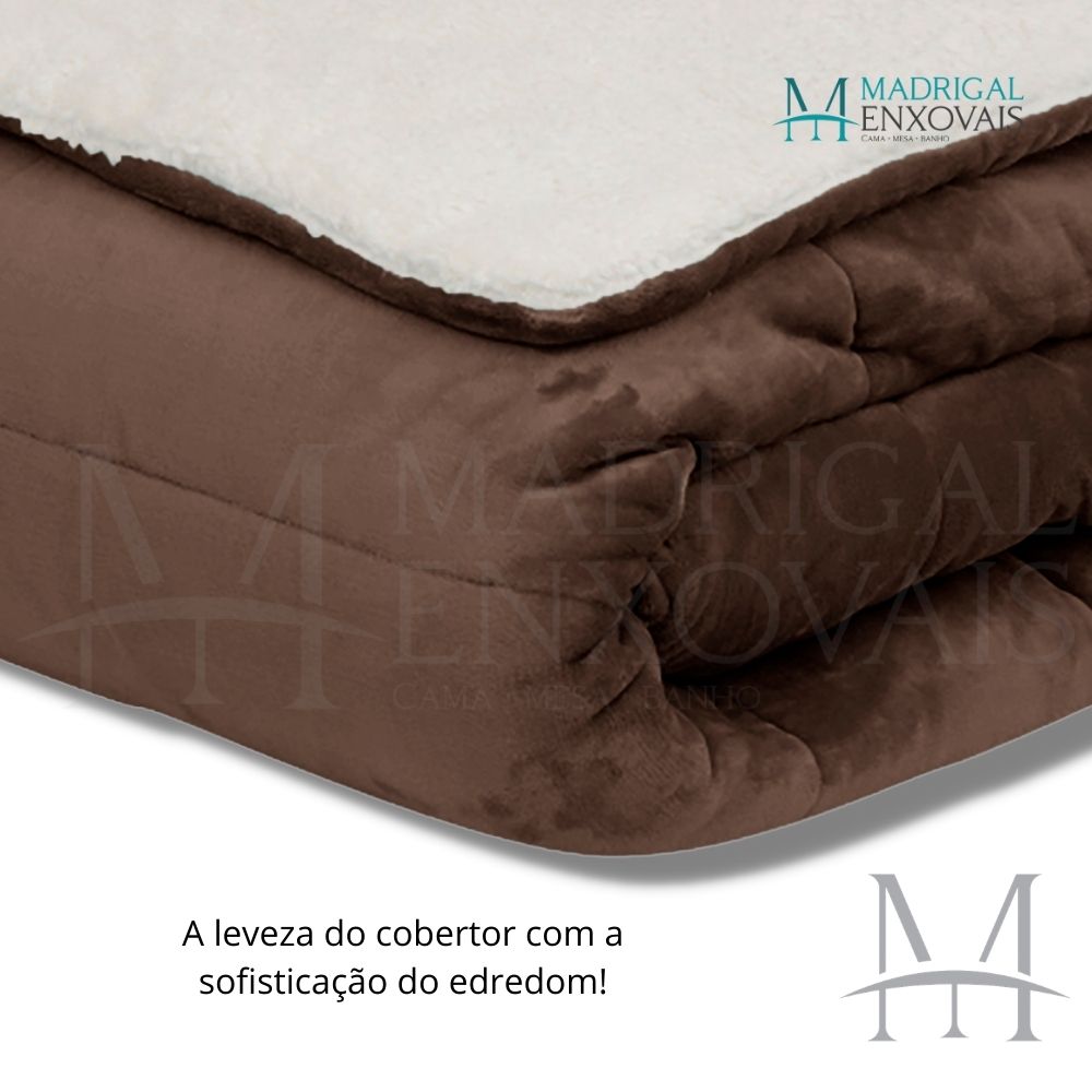 Coberdrom Casal Sherpa Naturalle Liso 1,80x2,20m Cappuccino