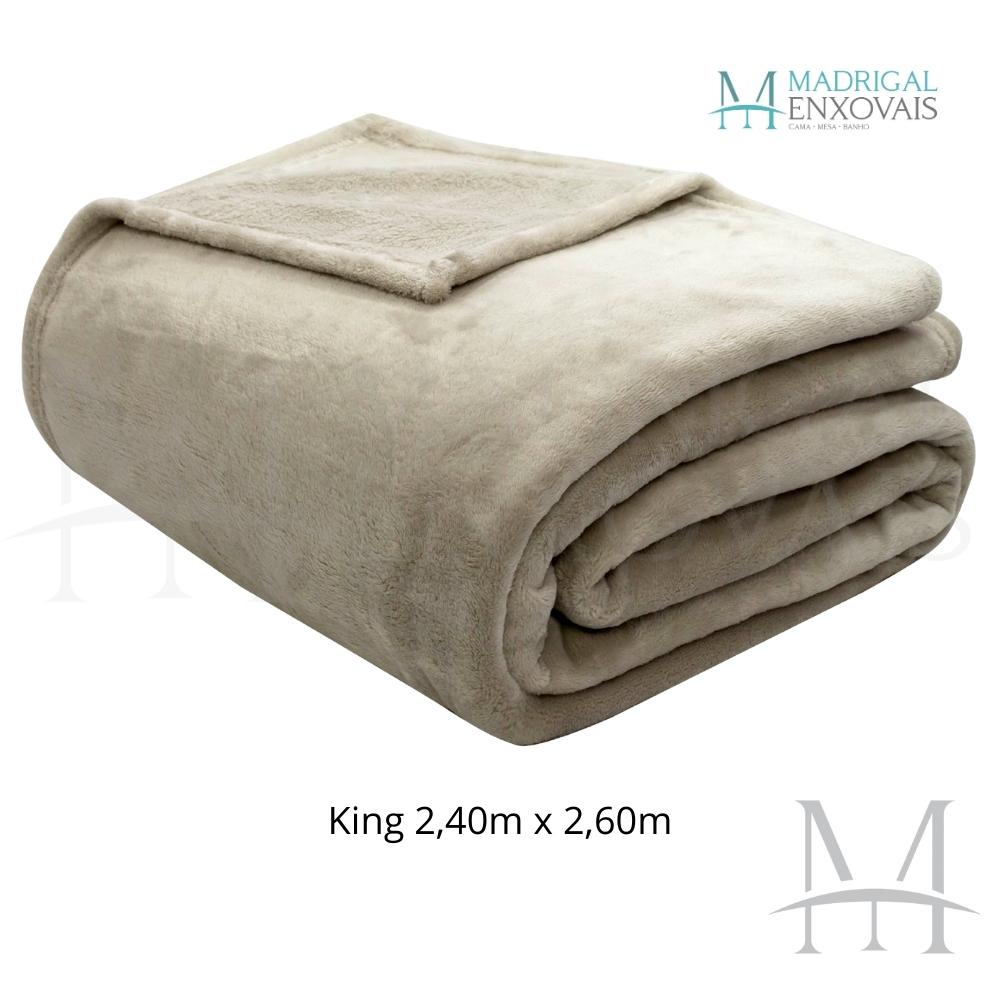 Cobertor King Camesa Neo Soft Velour 300g Liso 2,40x2,60m