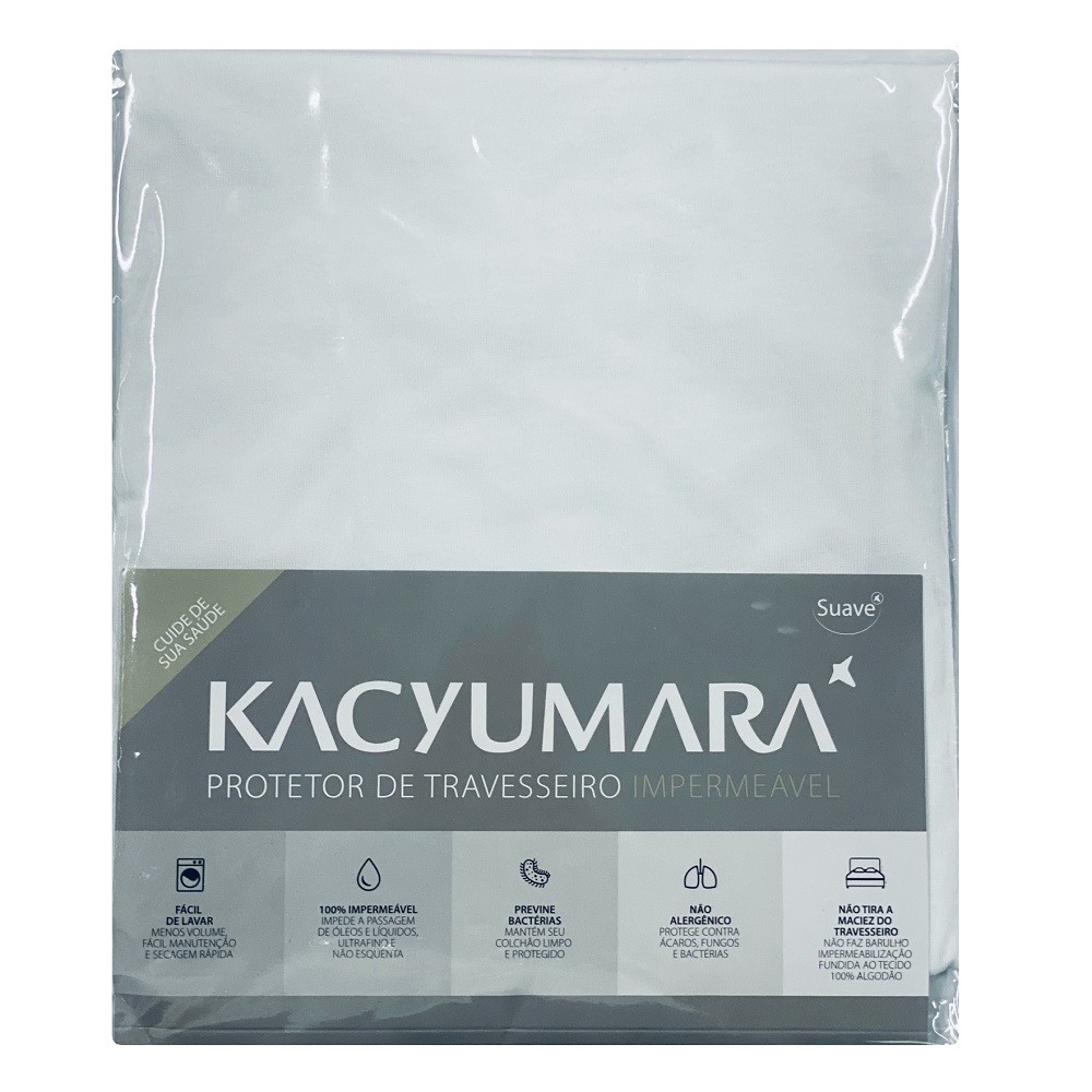 Kit 08 Capas Protetora Travesseiro Impermeável Malha Kacyumara