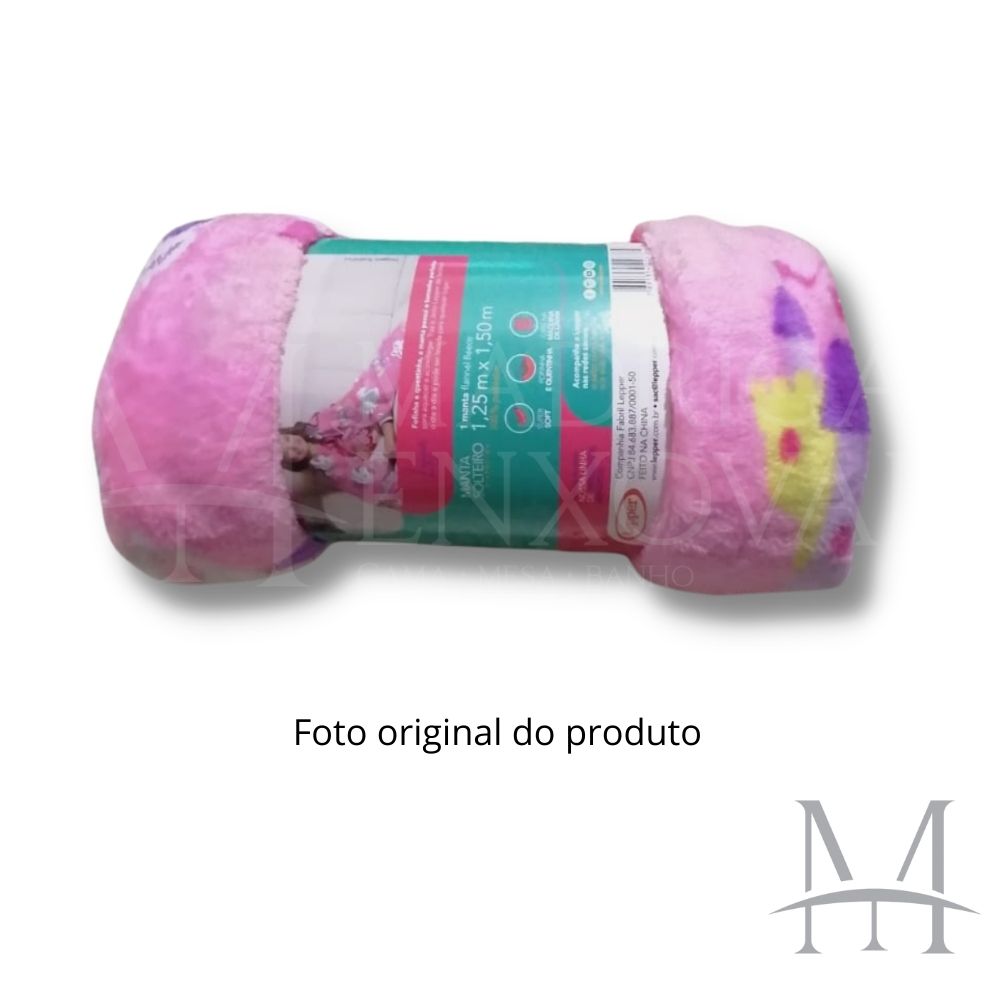 Manta Soft Fleece Infantil Lepper Doce Fantasia Microfibra
