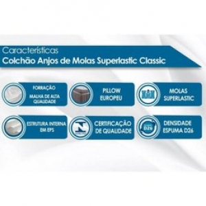 Colchão Classic Molas Superlastic 22 cm