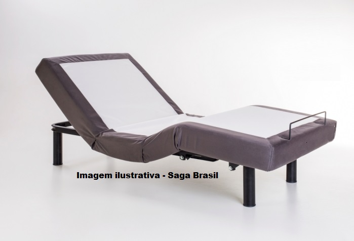 Base Adjustable Saga Brasil - Articulada COM MASSAGEM + Controle sem fio 19 funções
