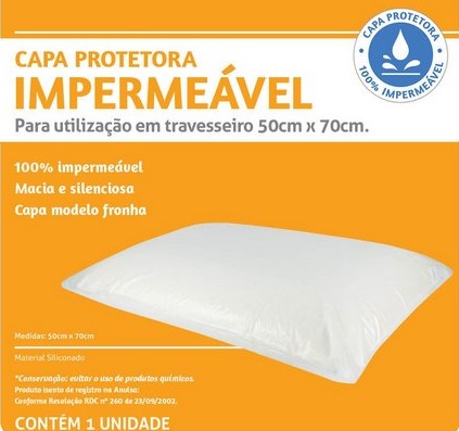 Capa Fronha Protetora - Impermeável para Travesseiro