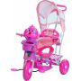 Triciclo Infantil Com Capota 3 Em 1 Cabeça De Cachorro - Rosa