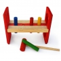 Bate Pinos Brinquedo Pedagógico De Madeira Colorido Montessori - 2121 JP