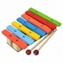 Lira Xilofone Instrumento Musical Infantil 7 Teclas Em Madeira - Brinquedo Educativo - TM