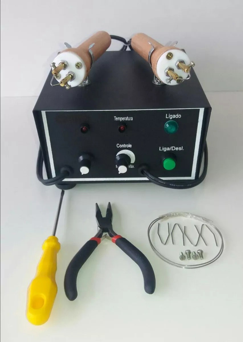Pirógrafo Profissional 2 Canetas Controle Individual 110 V 2x50 Watts